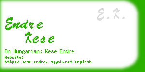 endre kese business card